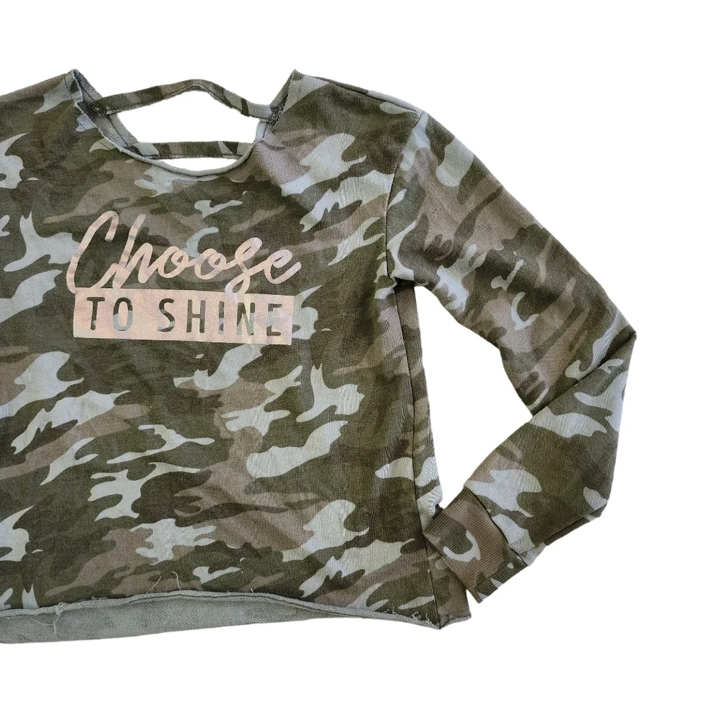 Girls Justice Camouflage shirt size 7